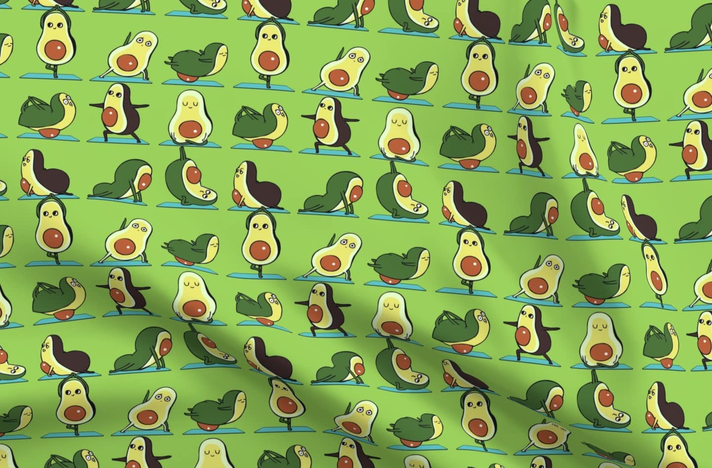 Premium Avocado Print Minky Fabric by The Yard - Ultra Soft Plush Material for Baby Blankets, Quilting & Activewear - DIY Sewing Projects, Home Decor & Gym Accessories - Perfect for Nursery, Fitness & Crafting