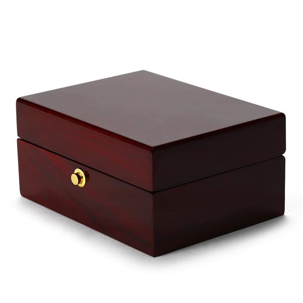 Premium Wooden Watch Box - Single Watch Display Case with Removable PU Leather Cushion | Luxury Watch Storage & Gift Box for Men | Perfect for Dresser, Travel & Jewelry Organization