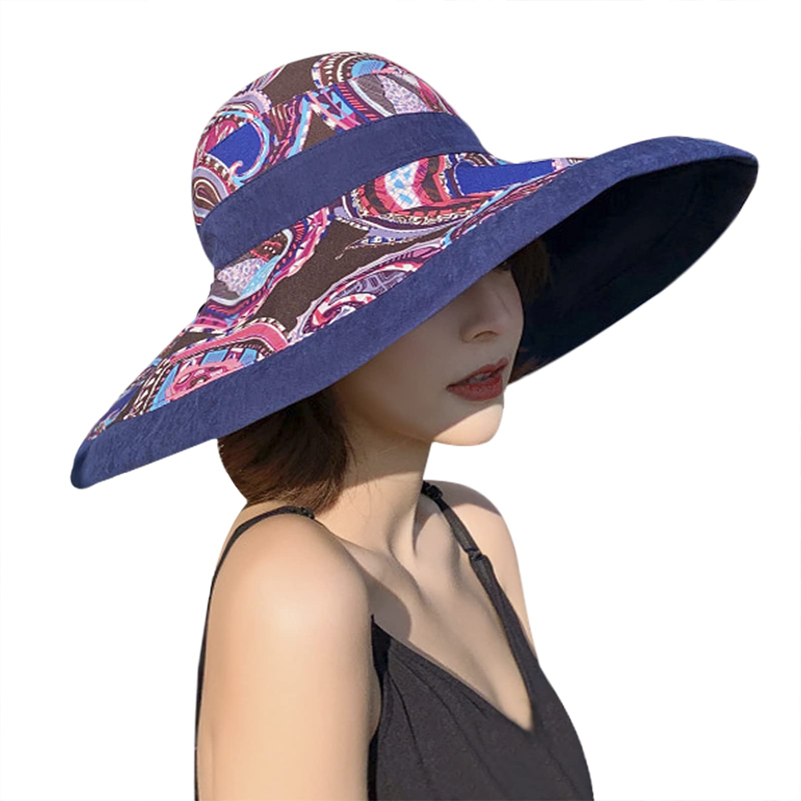 Women's Straw Bucket Hat - Wide Brim Floppy Beach Hat for Sun Protection | Summer Outdoor Activities, Travel, Vacation & Fashion Accessory