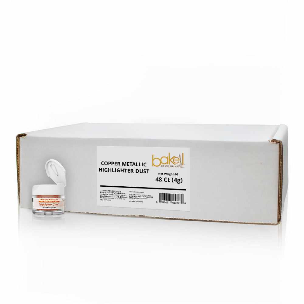 Premium Copper Metallic Highlighter Dust for Baking & Cake Decorating - Bulk Wholesale for Professional Bakers & Home Bakers