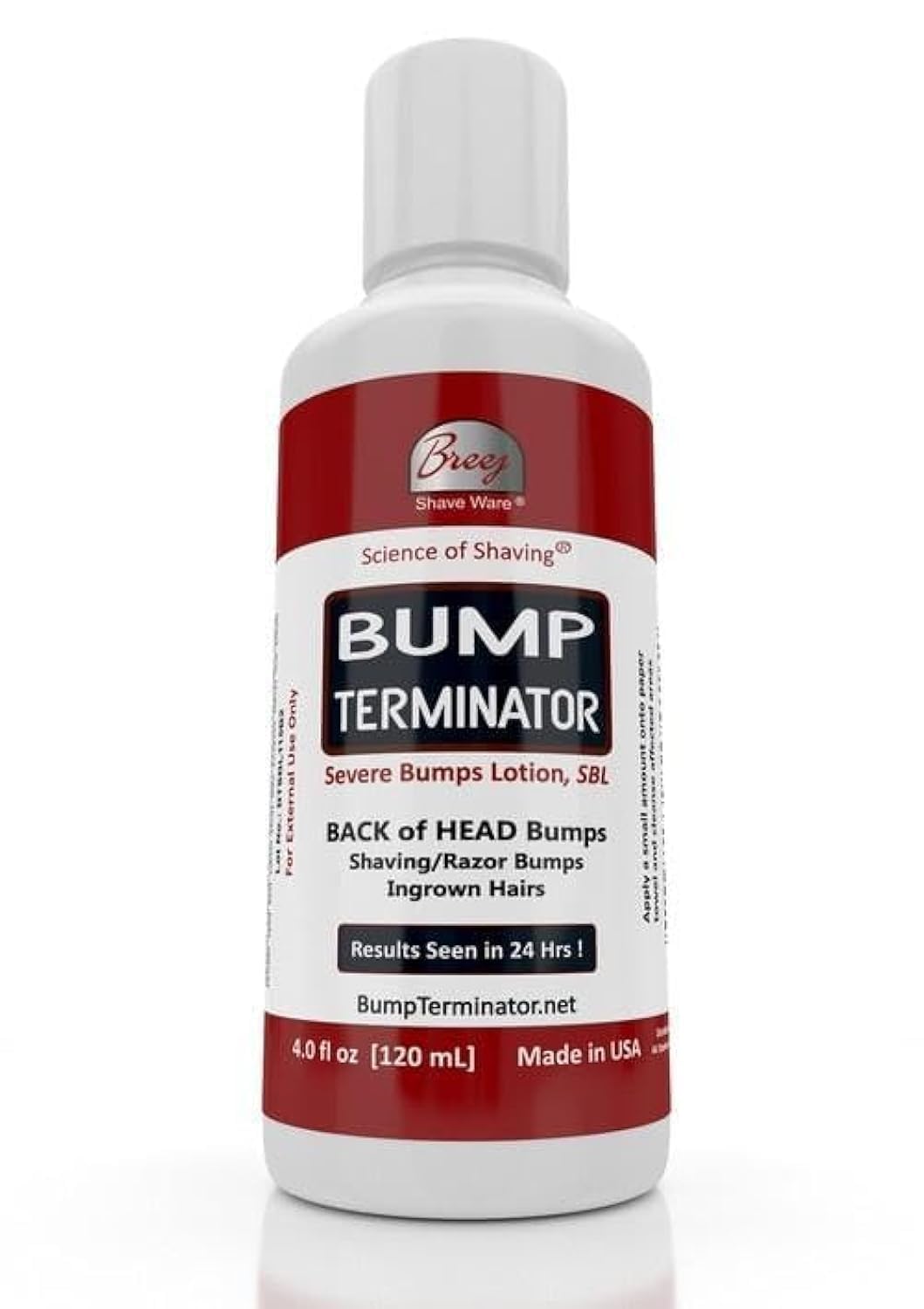 BUMP TERMINATOR - Best Razor Bumps & Ingrown Hair Treatment for Men & Women | Prevents & Soothes Bikini Bumps, Back of Head Bumps | 4 oz | Perfect for Post-Shave Care & Sensitive Skin Relief