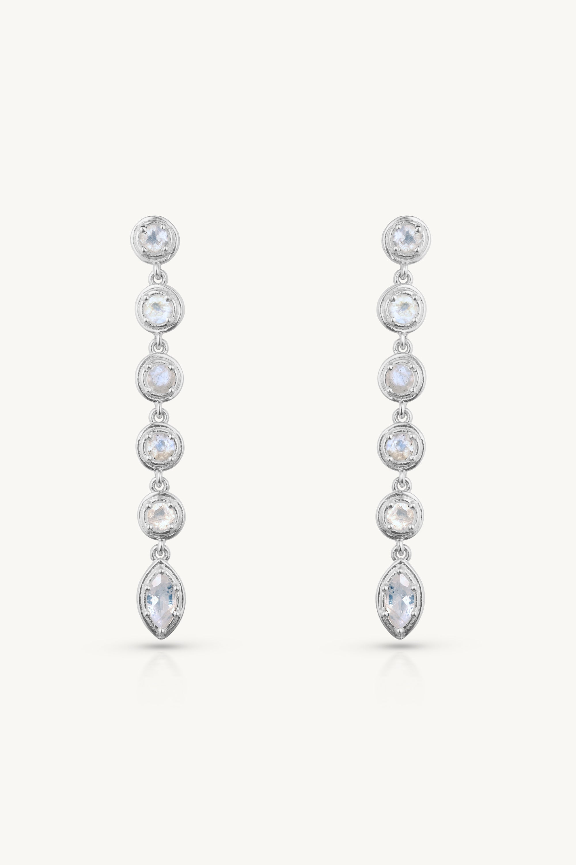 Aura Drop Silver Earrings for Women - Elegant Sterling Silver Dangle Earrings for Everyday Wear | Perfect for Parties, Weddings & Date Nights