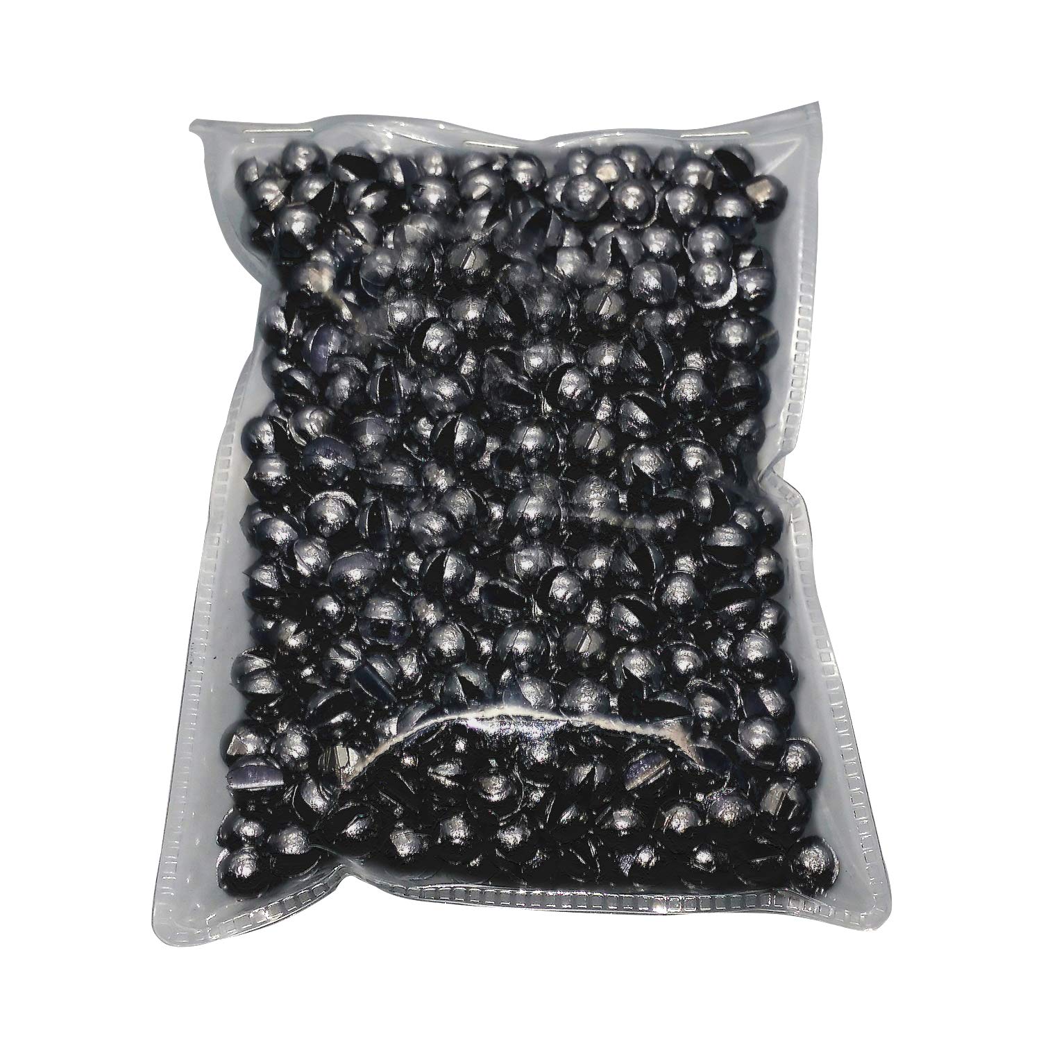 Premium Removable Split Shot Fishing Sinkers & Weights - Carbon Black (12 Sizes) for Freshwater & Saltwater Angling - Ideal for Bass, Trout, and Panfish Fishing