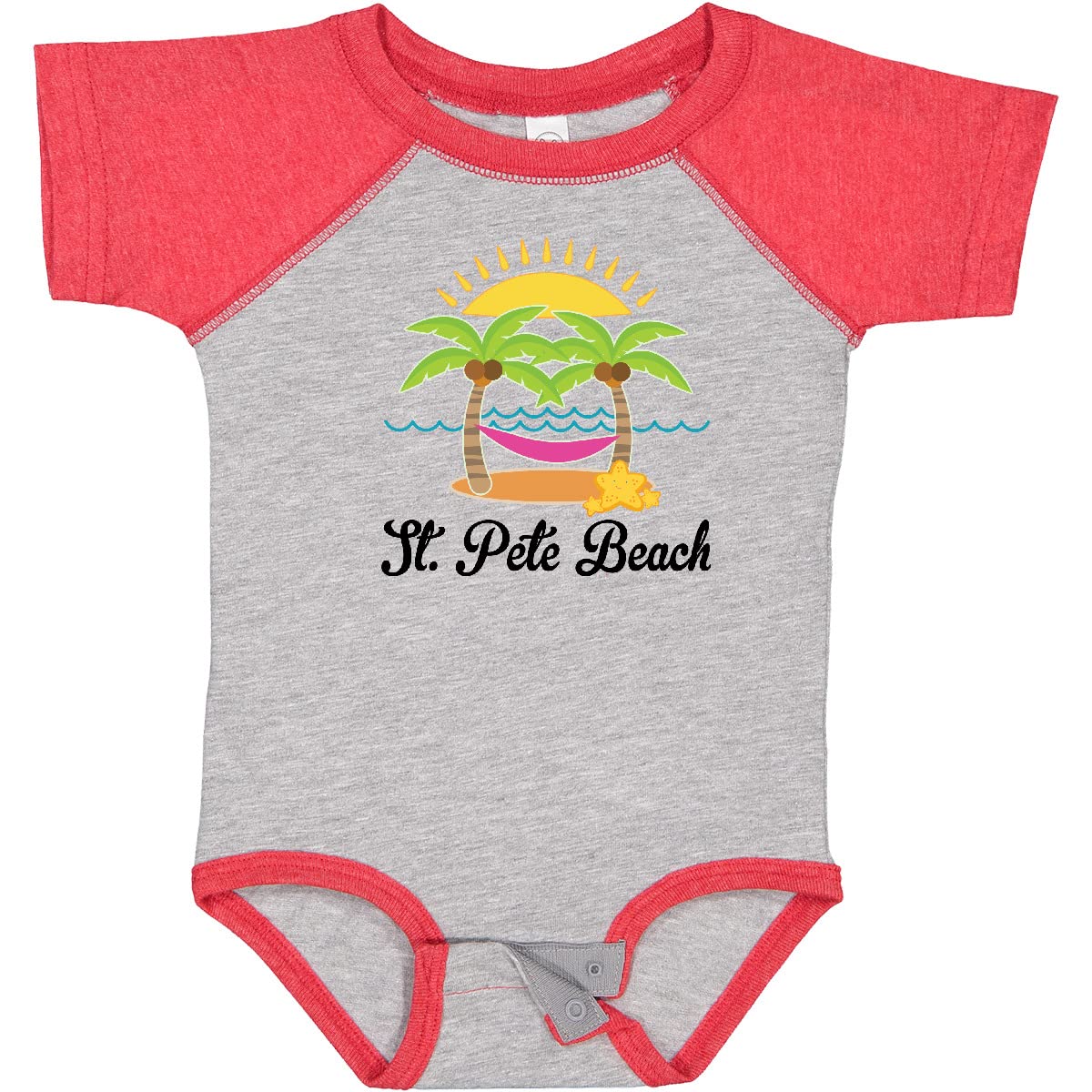 Inktastic St. Pete Beach Florida Vacation Baby Bodysuit - Cute Florida Souvenir Outfit for Infants & Toddlers - Perfect for Beach Trips, Family Photos & Vacation Memories