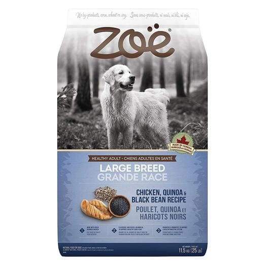 Zoe Chicken, Quinoa & Black Bean Recipe Dry Dog Food - High Protein Grain-Free Kibble for Adult Dogs - Perfect for Active Pets & Sensitive Stomachs
