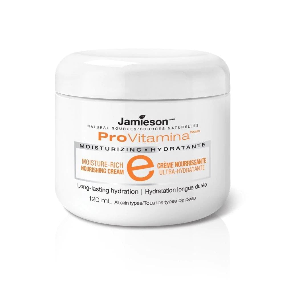 Jamieson Laboratories Moisture Rich Nourishing Face & Body Cream - 120ml Hydrating Skincare for Dry Skin - Day & Night Use for Soft, Smooth Skin