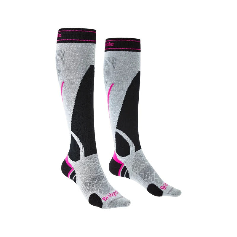 Bridgedale 2024 Women's Merino Wool Ski Socks - Lightweight, Durable & Warm Winter Hiking Socks for Cold Weather Activities - Perfect for Skiing, Snowboarding & Outdoor Adventures