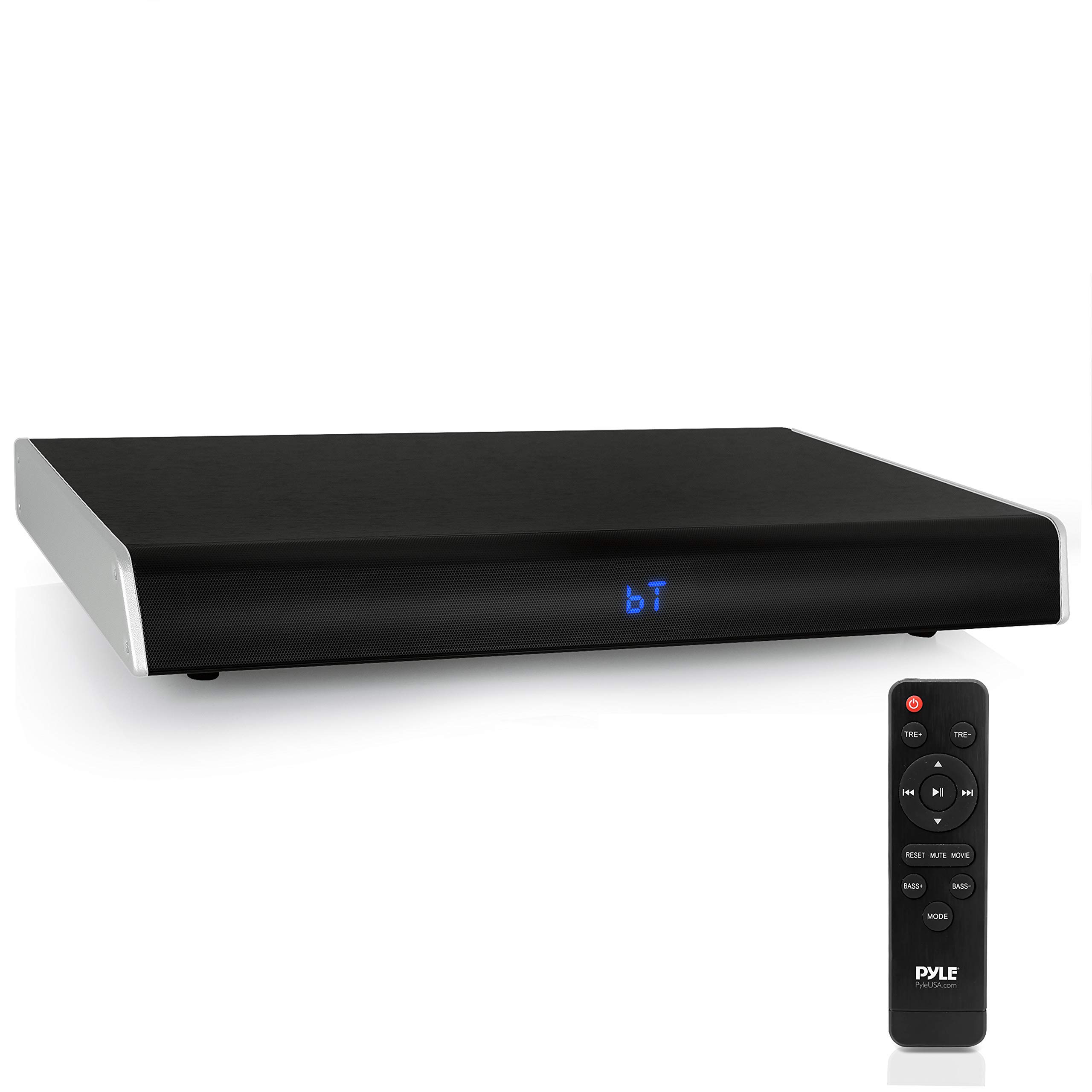 Pyle PSBV820BT 5.1 Surround Sound TV Sound Bar with Built-in Subwoofer - Bluetooth Wireless Soundbar for Home Theater, Gaming & Music - LCD Display, Digital Optical/RCA/AUX/USB Inputs - Black - Perfect for Living Rooms, Bedrooms & Home Entertainment Systems
