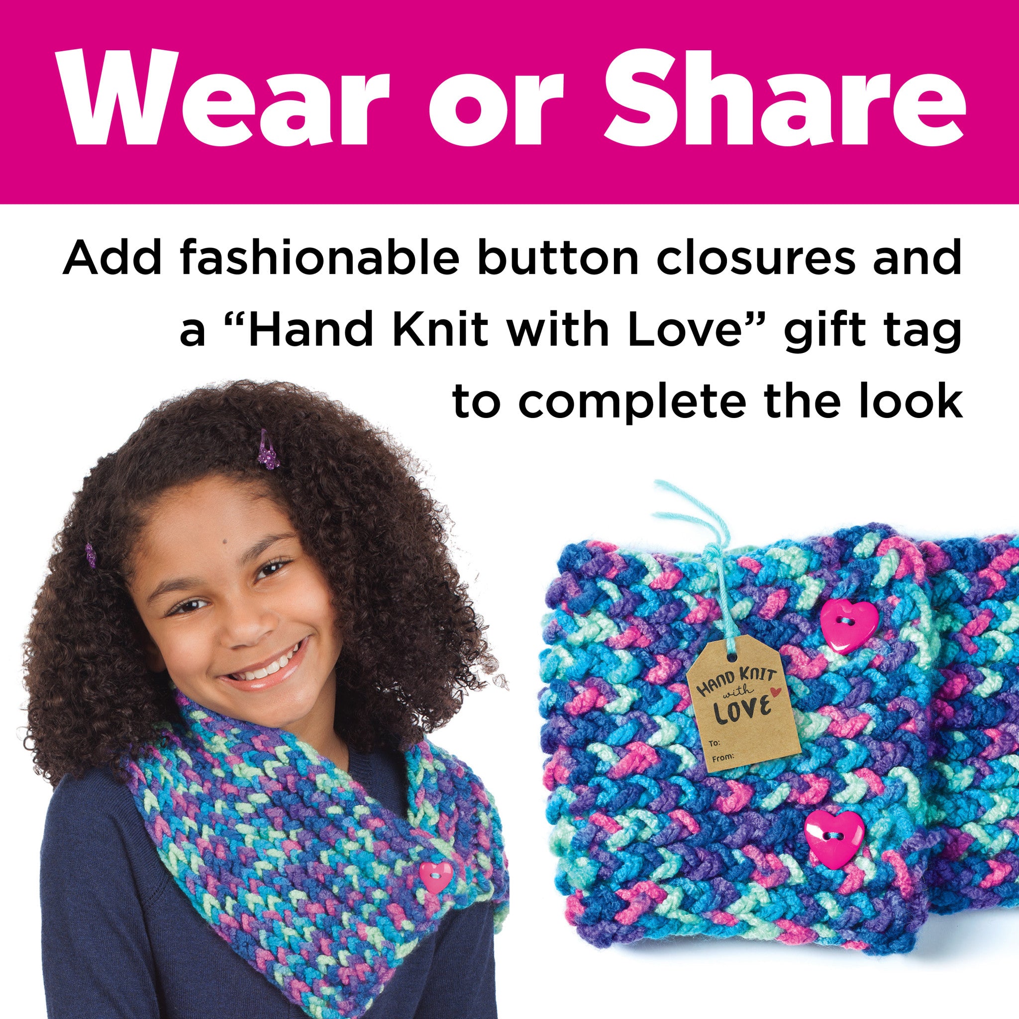 Quick Knit Button Scarf - Cozy Winter Accessory for Women & Men | Easy Adjustable Wrap | Fashionable & Warm | Perfect for Outdoor Activities, Travel & Casual Wear #6304000