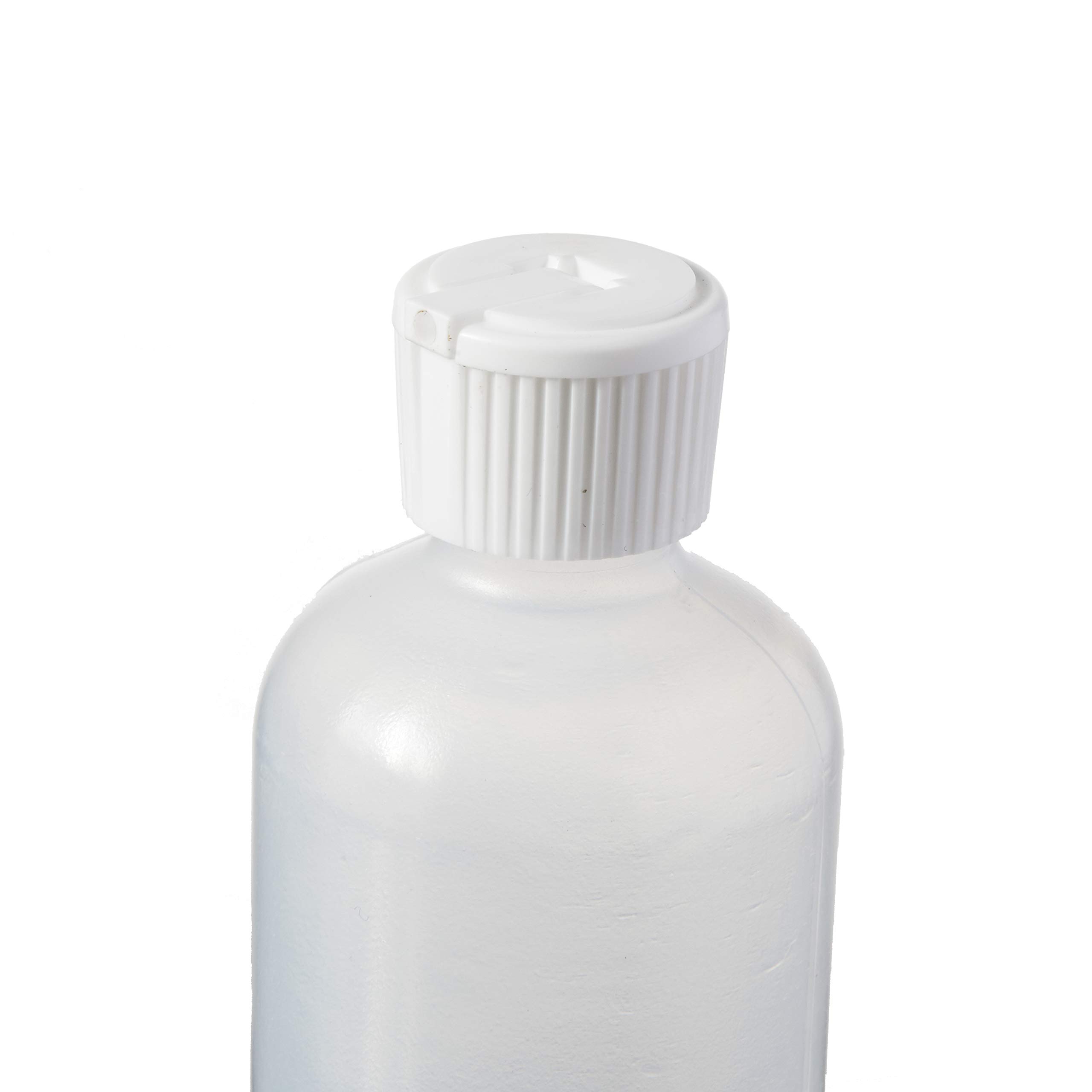 Boston Round Bottles with Flip-Top Cap - 6 oz LDPE Plastic Containers (24-Pack, White) | Ideal for DIY Crafts, Essential Oils, Cosmetics & Home Organization