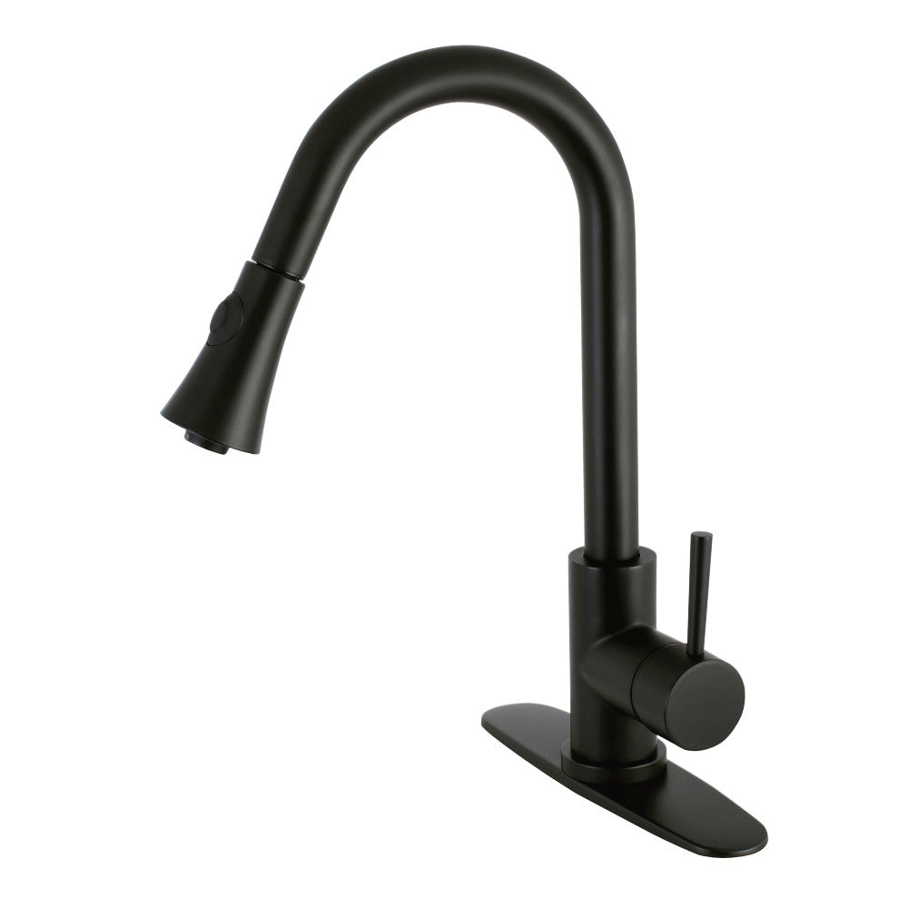 **Concord Single Handle Pull Down Kitchen Faucet - Modern Stainless Steel Sink Faucet with High Arc Spout & Sprayer for Easy Dishwashing & Cooking**    *(Use Cases: Perfect for home kitchens, restaurants, and RVs – ideal for washing dishes, filling pots, and food prep.)*