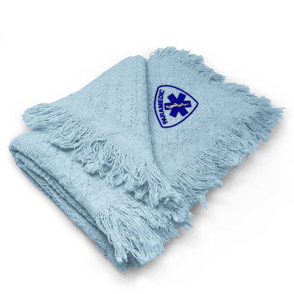 Custom Embroidered Baby Blankets for Boys & Girls - Soft Nursery Bedding with EMT Paramedic Design - Perfect for Newborn Gifts, Crib Decor & Emergency Medical Professionals