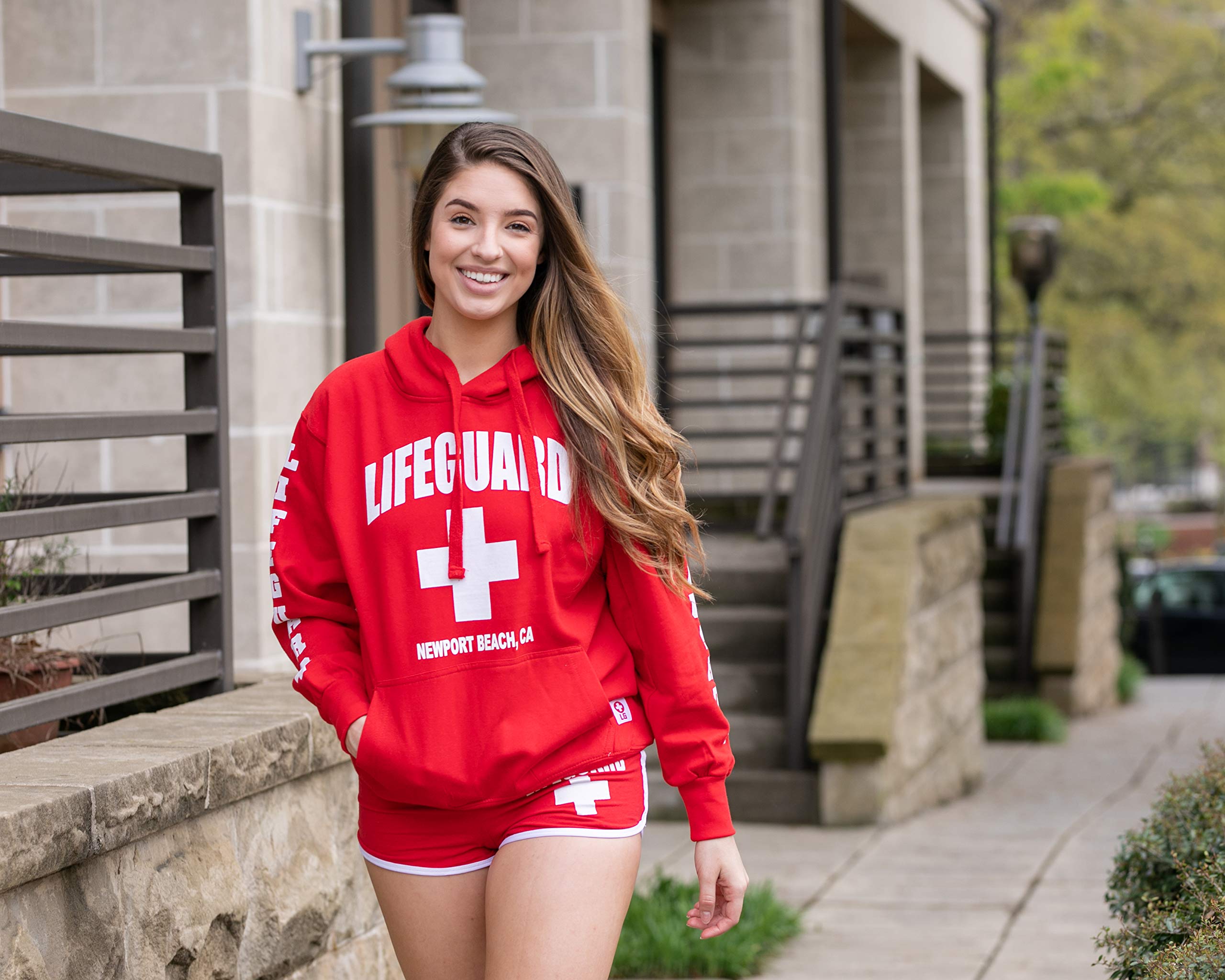 LIFEGUARD Official Women's Newport Beach Hoodie - Soft & Comfortable Pullover Sweatshirt for Casual Wear, Beach Outings & Outdoor Activities