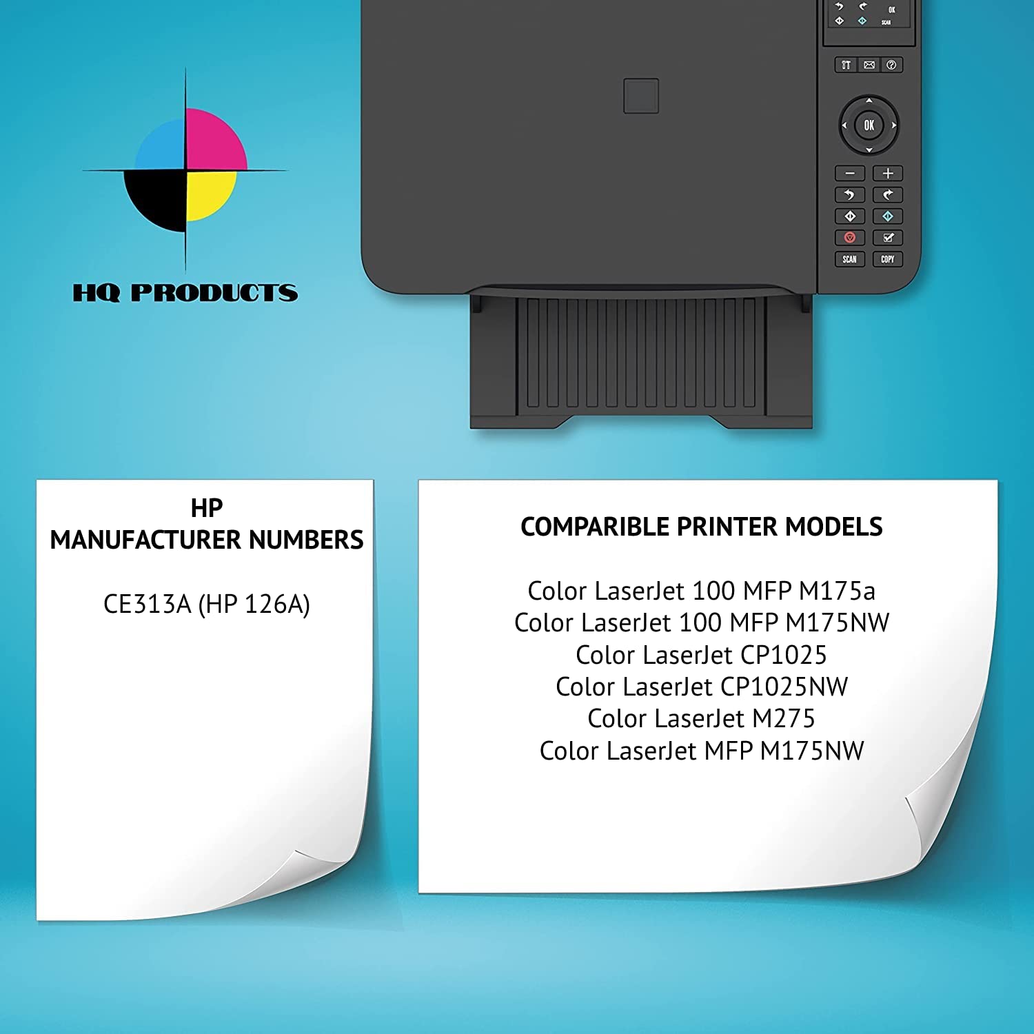 HP 126A Compatible Magenta Toner Cartridge - Replacement for HP Color LaserJet CP1025 Printer | High-Quality Printing for Home & Office Documents