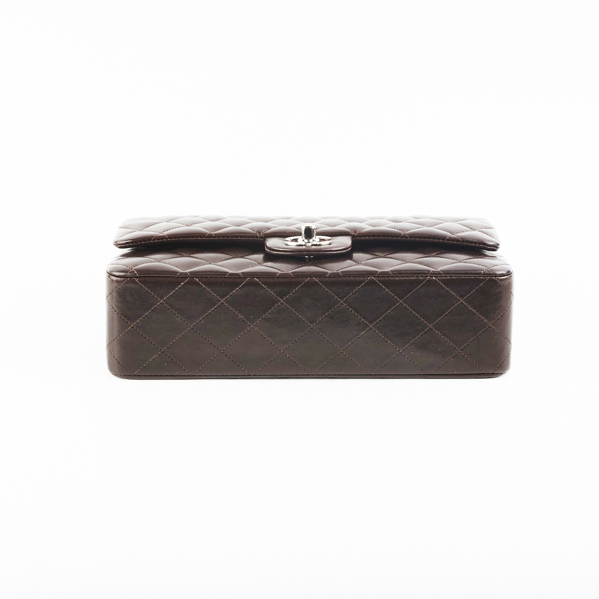 Chanel Medium/Large Classic Double Flap Bag in Dark Chocolate Brown - Luxury Designer Handbag for Women, Perfect for Work, Evening Events & Special Occasions