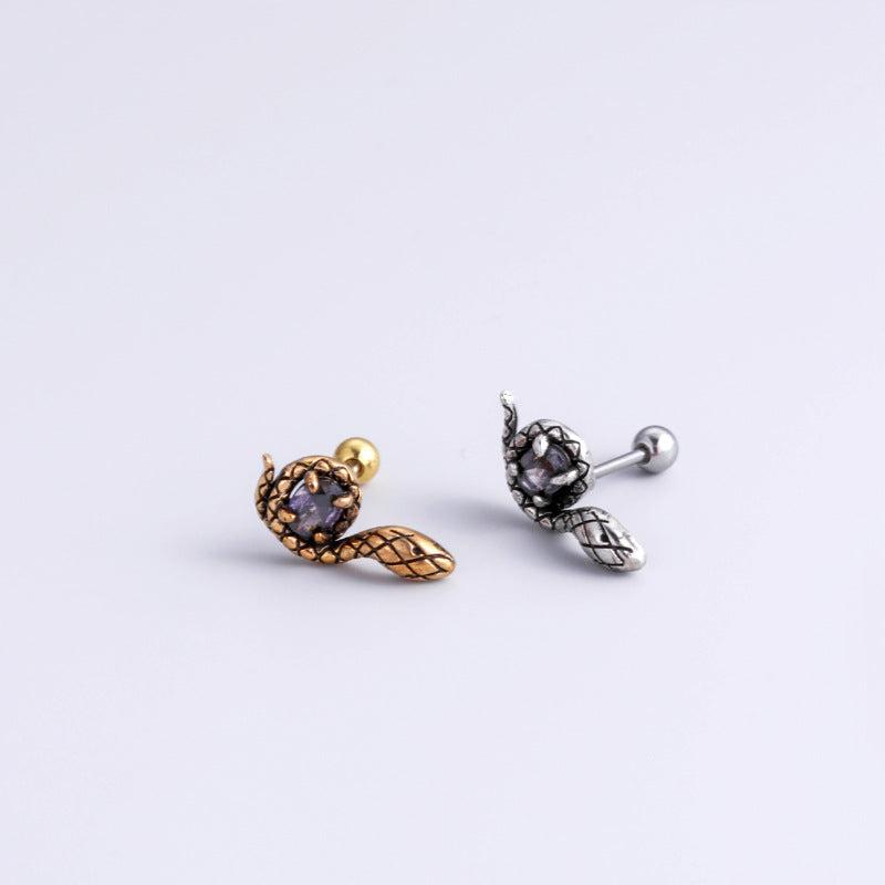 20G Surgical Steel Cartilage Skull Earrings - Tragus Stud Piercing Jewelry for Men & Women | Gothic Punk Style Body Jewelry for Everyday Wear and Special Occasions