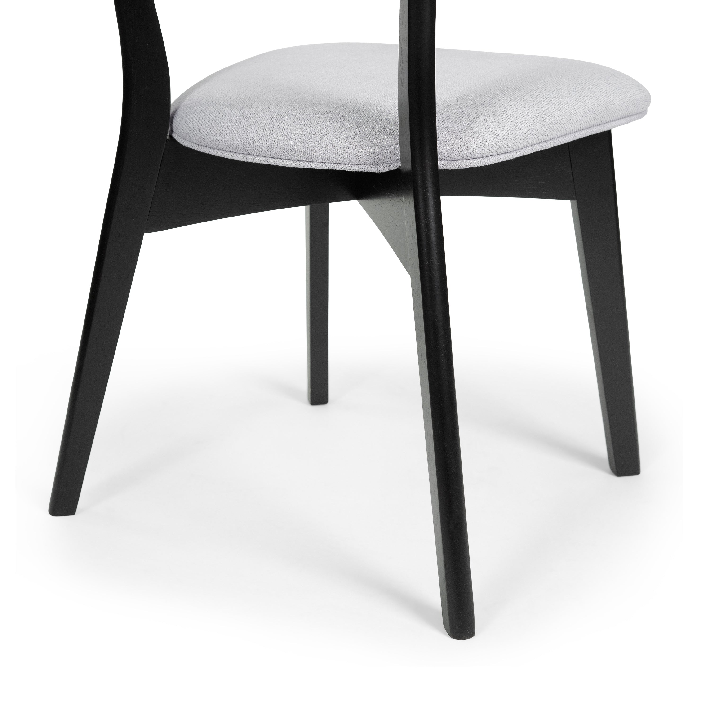 Modern Dining Chairs Set of 2 - Sturdy Wooden Kitchen Chairs with Padded Seats - Perfect for Dining Room, Kitchen, Breakfast Nook & Small Spaces