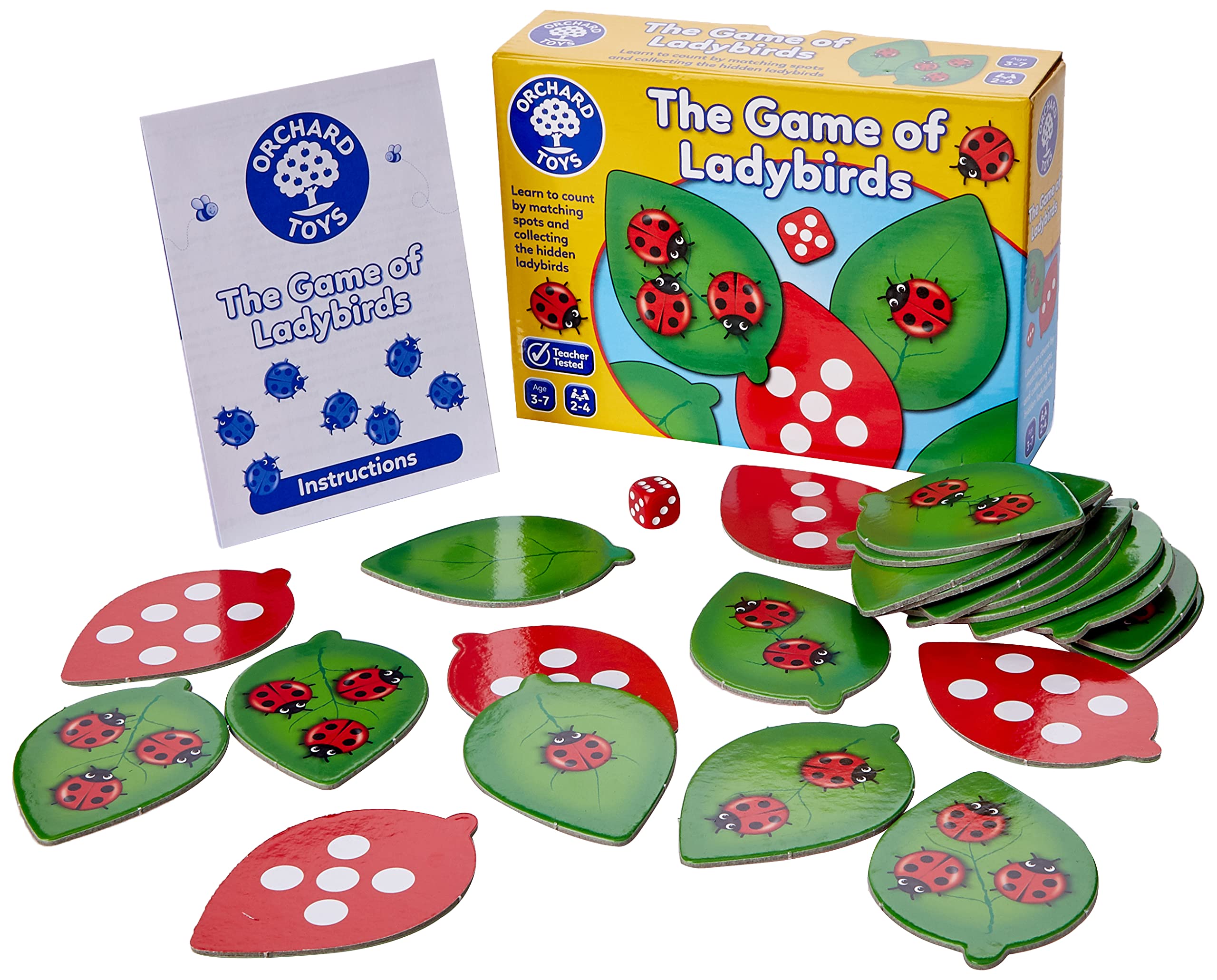 ORCHARD TOYS Ladybirds Board Game - Fun Counting & Matching Educational Game for Kids Ages 3-7 - Perfect for Family Game Night & Preschool Learning Activities