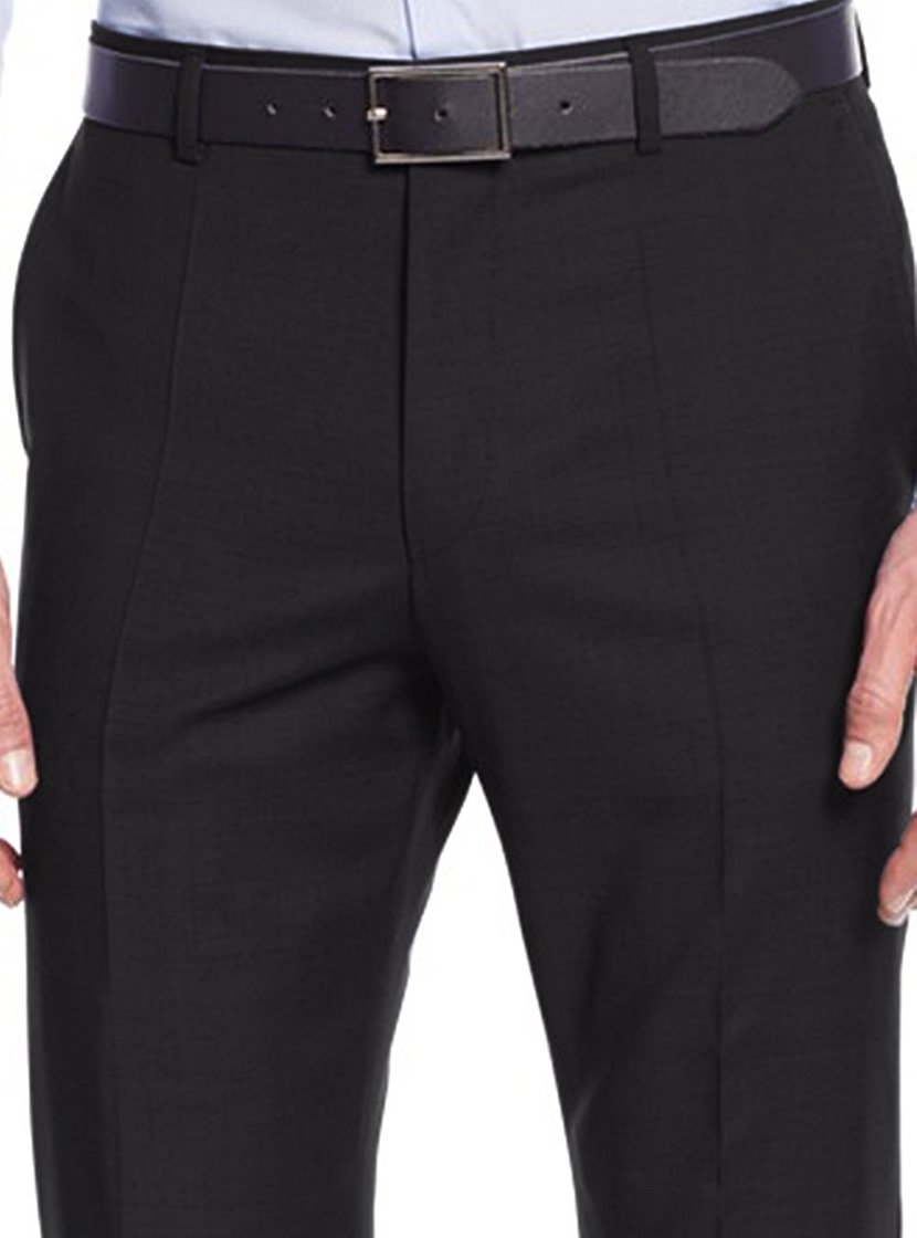 Nicoletti Men's Two-Button Modern Fit Suit Jacket with Working Buttonholes | 2-Piece Business Suit for Office, Wedding & Formal Events