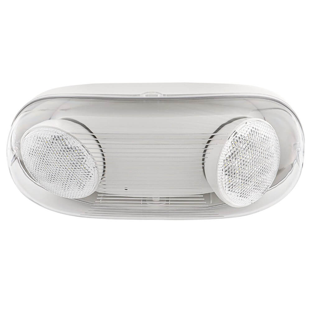 Konlite Outdoor Emergency Light - 2.4W LED Wet Location Light for Safety (120/277V) - Perfect for Garages, Basements & Storm Shelters