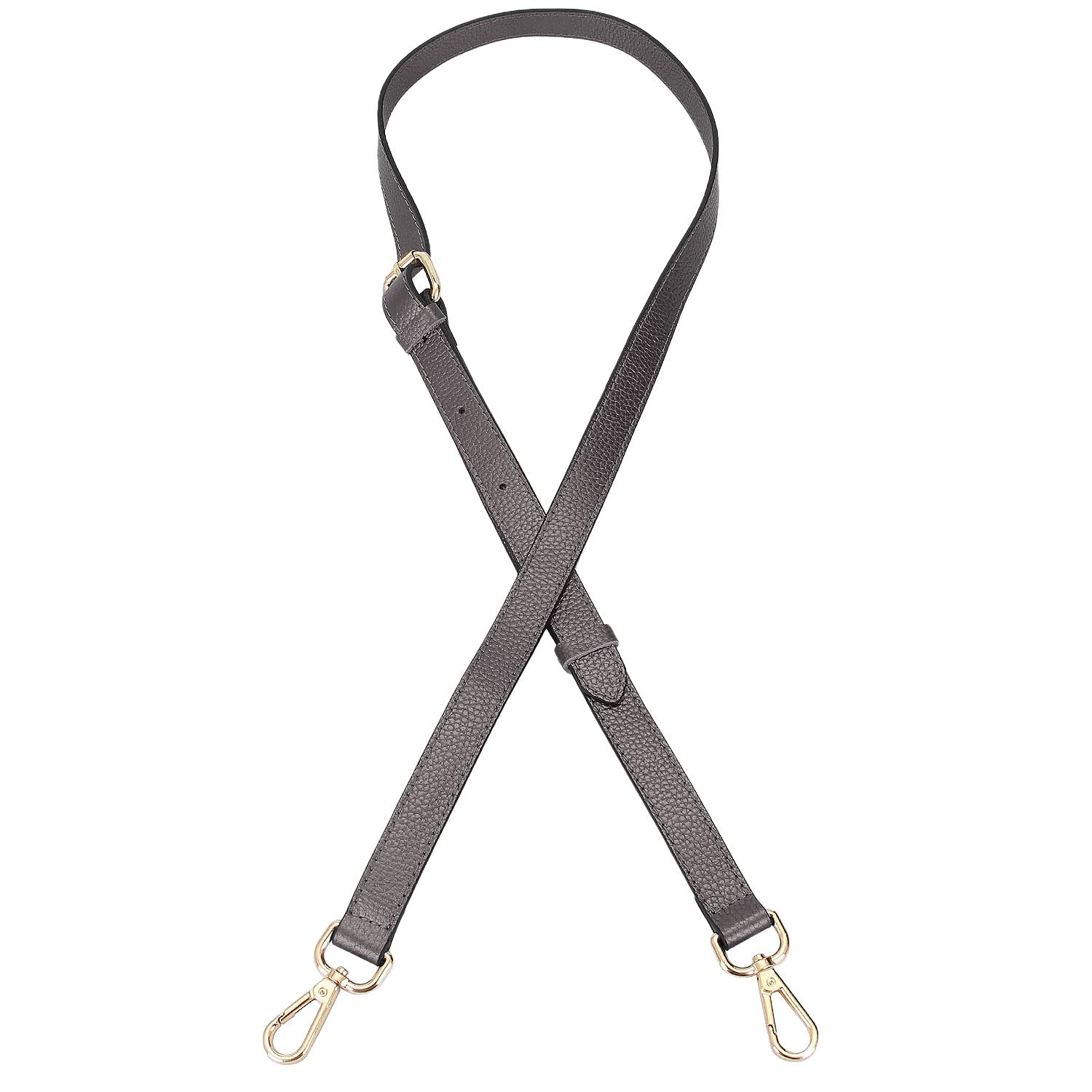 Premium Full Grain Leather Adjustable Crossbody Strap for Handbags & Purses - 2/3
