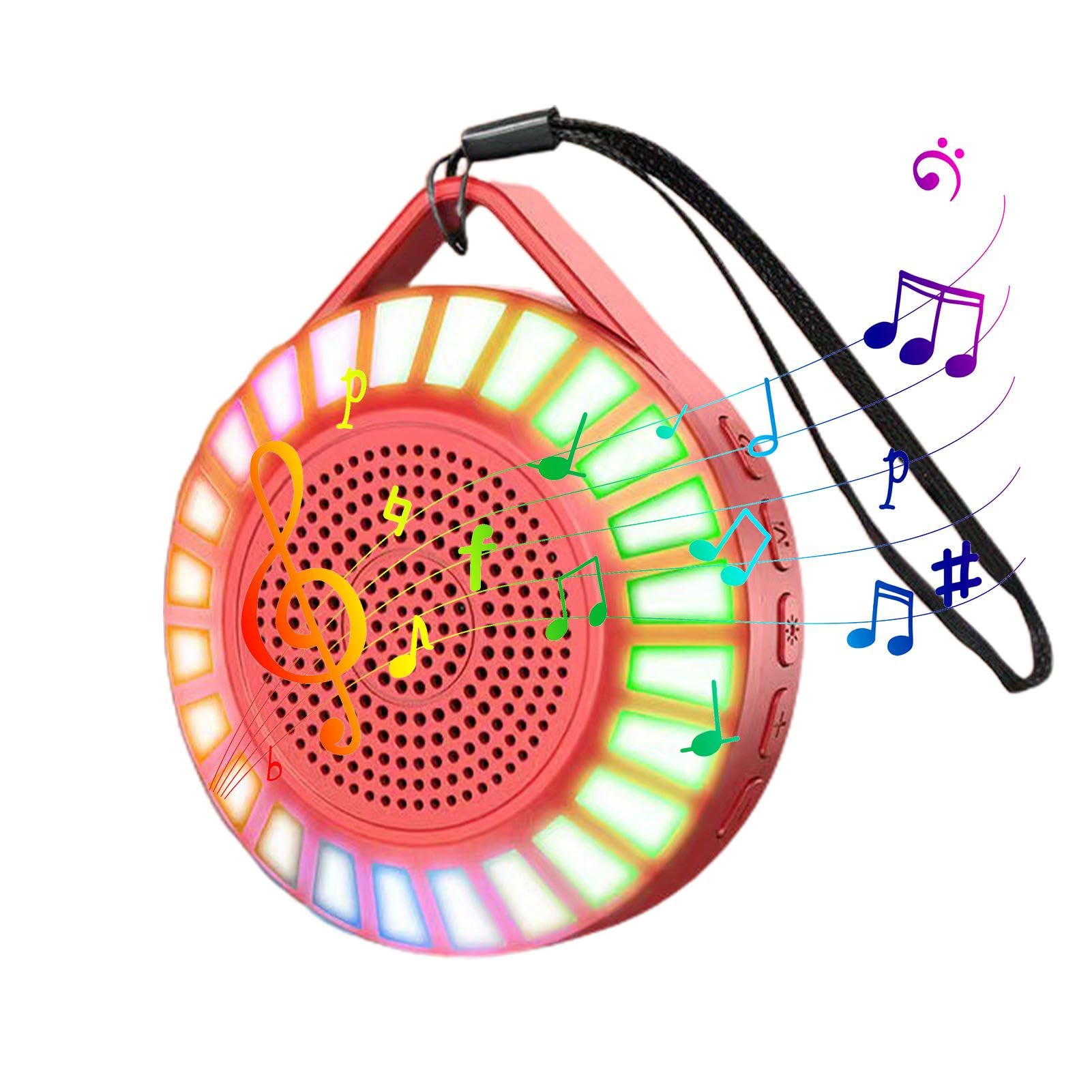 Birtern Portable Bluetooth Speaker with LED Lights - Wireless Handheld Speaker for Indoor & Outdoor Use | Perfect for Parties, Home, Park, Apartment, Garden | Great for Camping, Beach Trips & Backyard Gatherings
