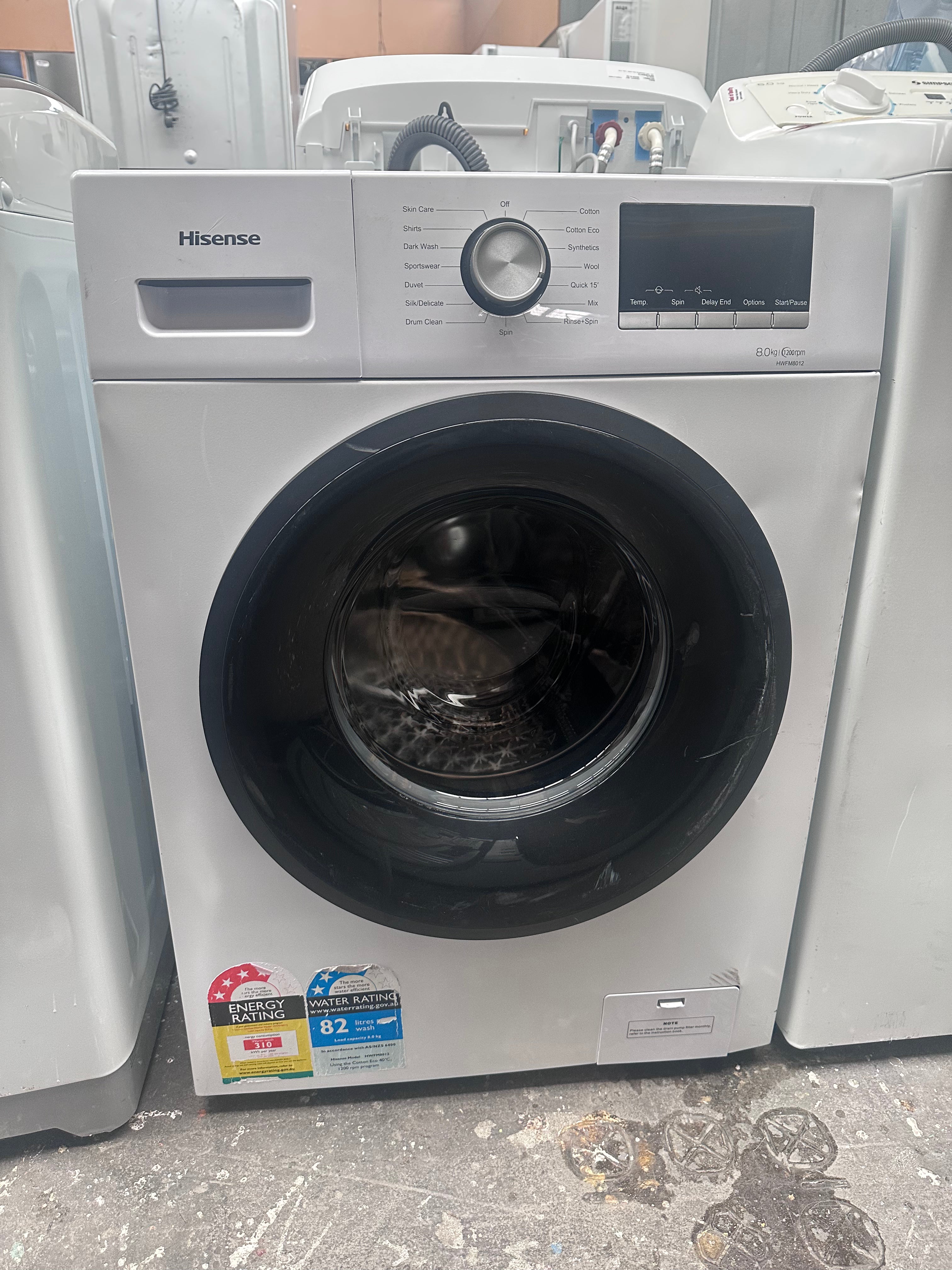Hisense 8kg Front Load Washing Machine - Energy Efficient, Quiet Operation (Certified Refurbished) - Perfect for Apartments, Small Homes & Laundry Rooms