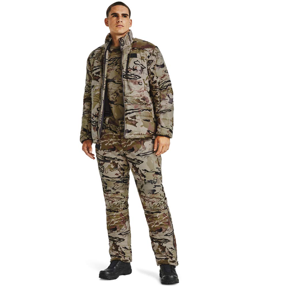 Under Armour Men's Timber Pants - UA Barren Camo/Black, Large Size | Lightweight Hunting & Outdoor Hiking Pants for Men | Perfect for Camping, Fishing & Tactical Activities