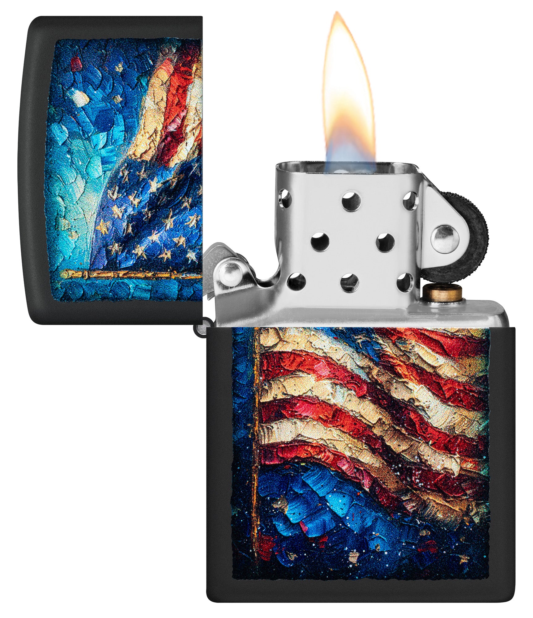 American Flag Design - Patriotic Painted Canvas Art for Home & Office Decor | Perfect for Living Room, Bedroom, and Wall Decoration