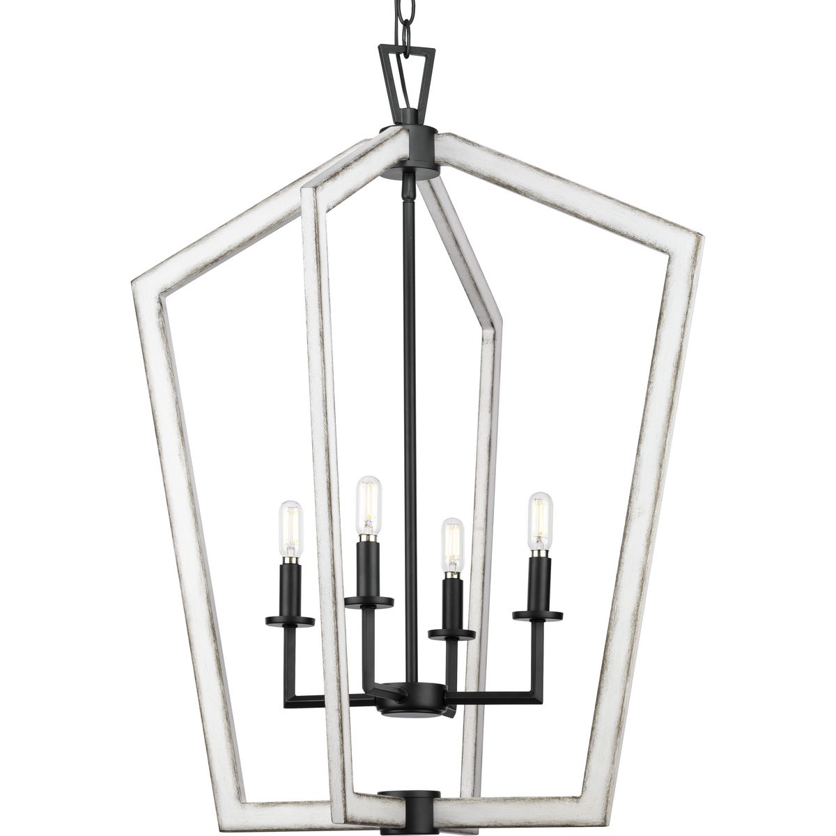 Galloway Collection 30-Inch Four-Light Foyer Chandelier - Elegant Entryway Lighting for Hallway, Staircase & Dining Room
