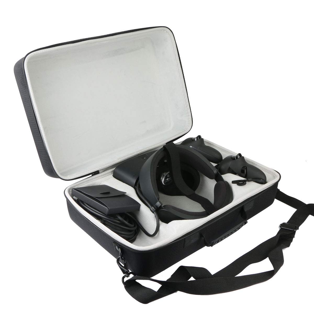 Khanka Durable Hard Travel Case for Oculus Rift S VR Headset - Protective Storage for PC-Powered VR Gaming Accessories (Includes Net) - Perfect for Travel, Storage & VR Gaming Setups