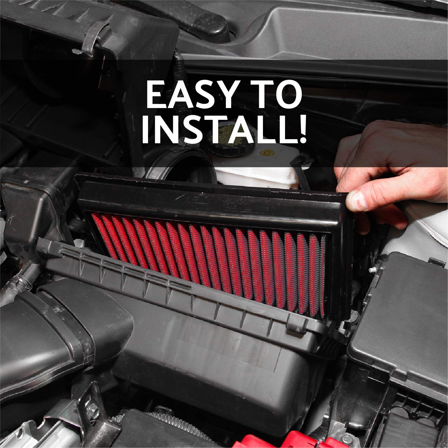 AEM 28-20451 DryFlow High-Performance Air Filter for Trucks, SUVs & Off-Road Vehicles - Improved Engine Protection & Airflow