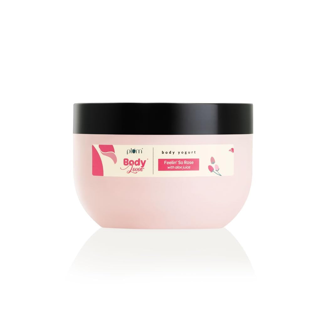 BodyLovin' Feelin' So Rose Body Yogurt - Lightweight Hydrating Moisturizer with Aloe & Rose for All Skin Types | Instant Cooling Vegan Body Lotion | Perfect for Summer Hydration & Post-Sun Care