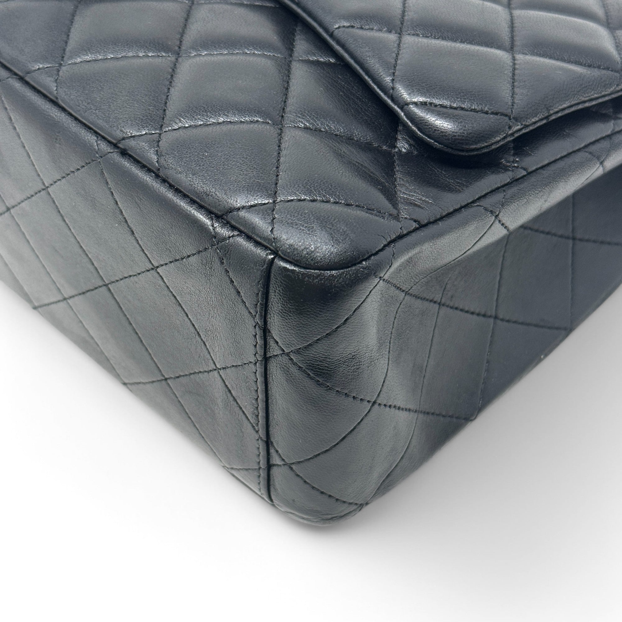 Chanel Black Maxi Classic Flap Bag - Luxury Designer Handbag for Women | Perfect for Evening Events, Parties & Special Occasions