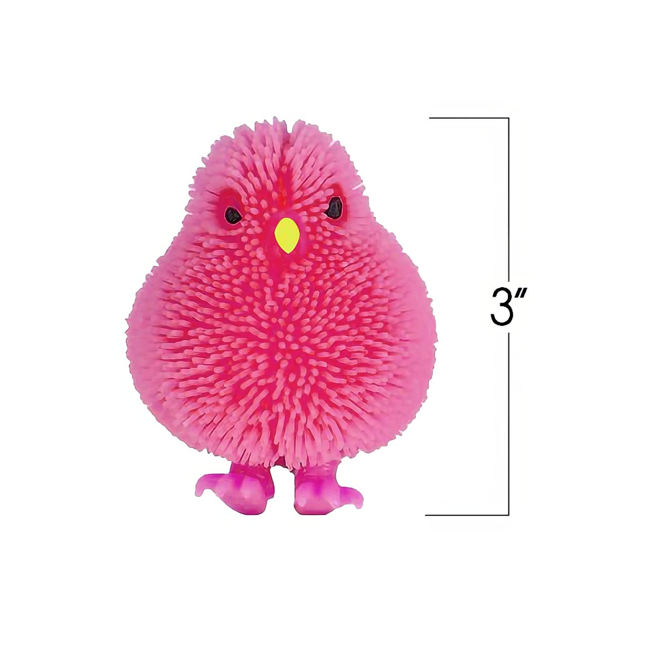 ArtCreativity 3 Inch Chicken Puffer Toys for Kids - Pack of 12 Neon Color Easter Egg Fillers, Party Favors & Stress Relief Toys - Perfect for Easter Egg Hunts, Birthday Parties & Classroom Rewards