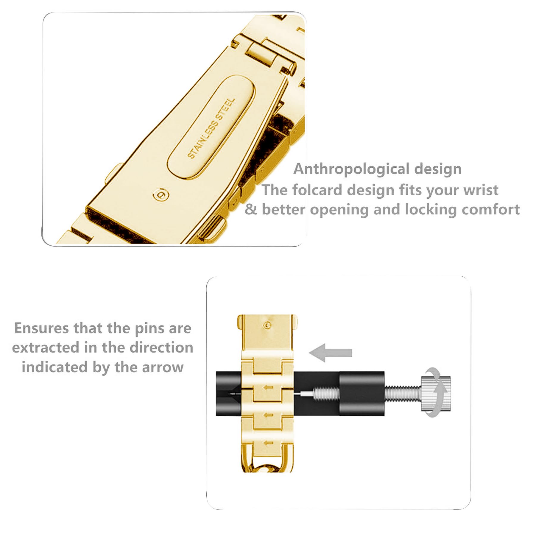 Kolgios 38mm 40mm 41mm 42mm 44mm 45mm 46mm Women's Fashion Smartwatch Band - Compatible with Apple Watch Series 10/9/8/7/6/SE/5/4 & iWatch - Stylish Replacement Bracelet Strap for Women - Perfect Gift for Her - Ideal for Workouts, Office Wear & Everyday Fashion Accessory