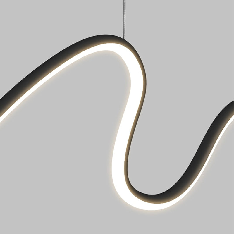 Modern Minimalist LED Chandelier Light - Energy Efficient Crystal Ceiling Fixture for Dining Room, Bedroom, Living Room & Office Decor
