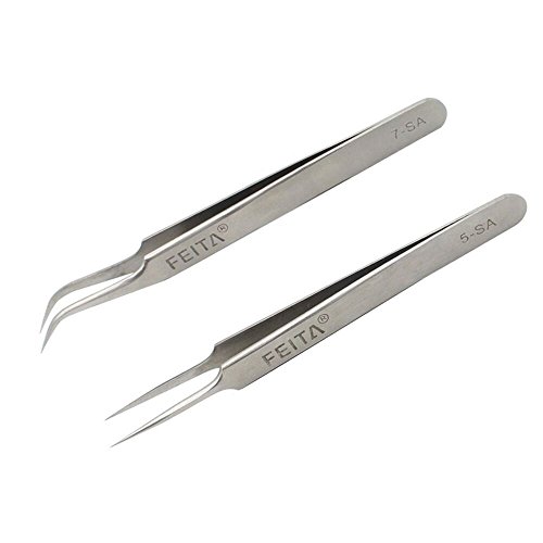 Silver Tweezers - 2pcs