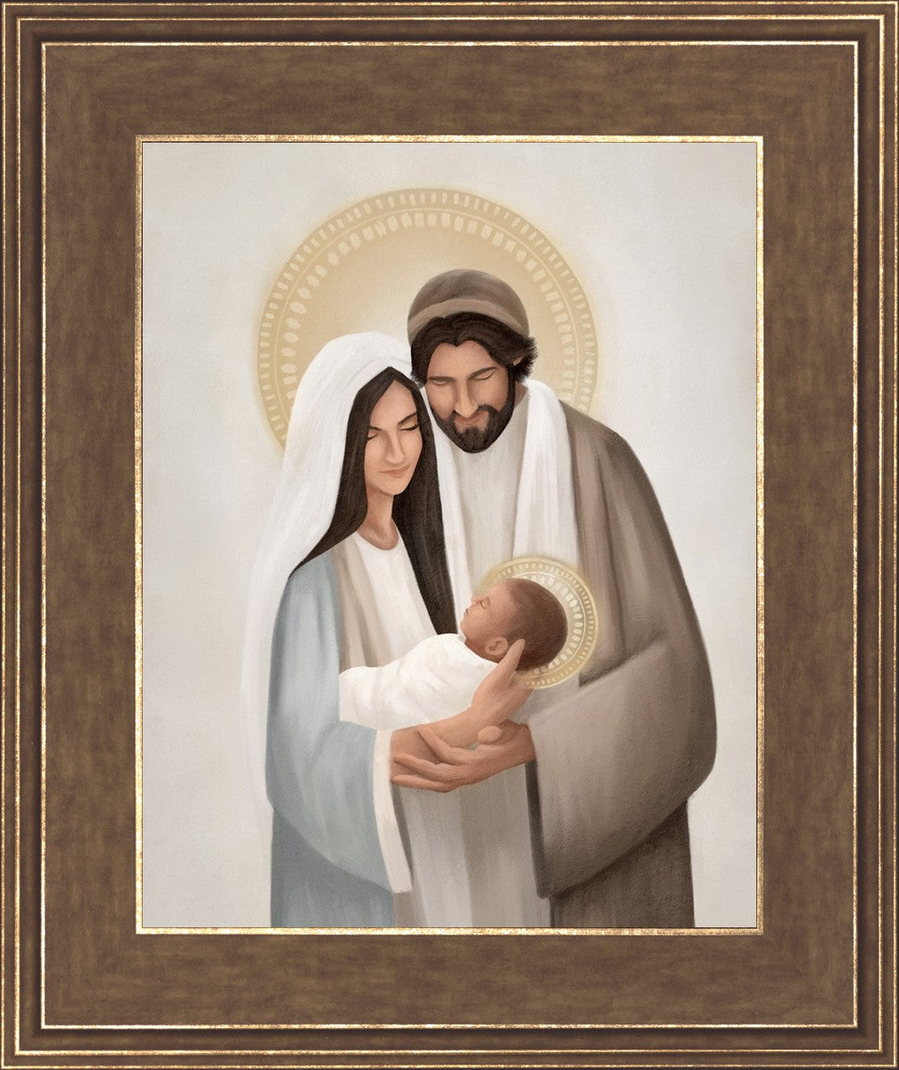 Holy Family Painting by Devyni Jensen - Religious Art for Home Decor, Church, and Meditation Spaces