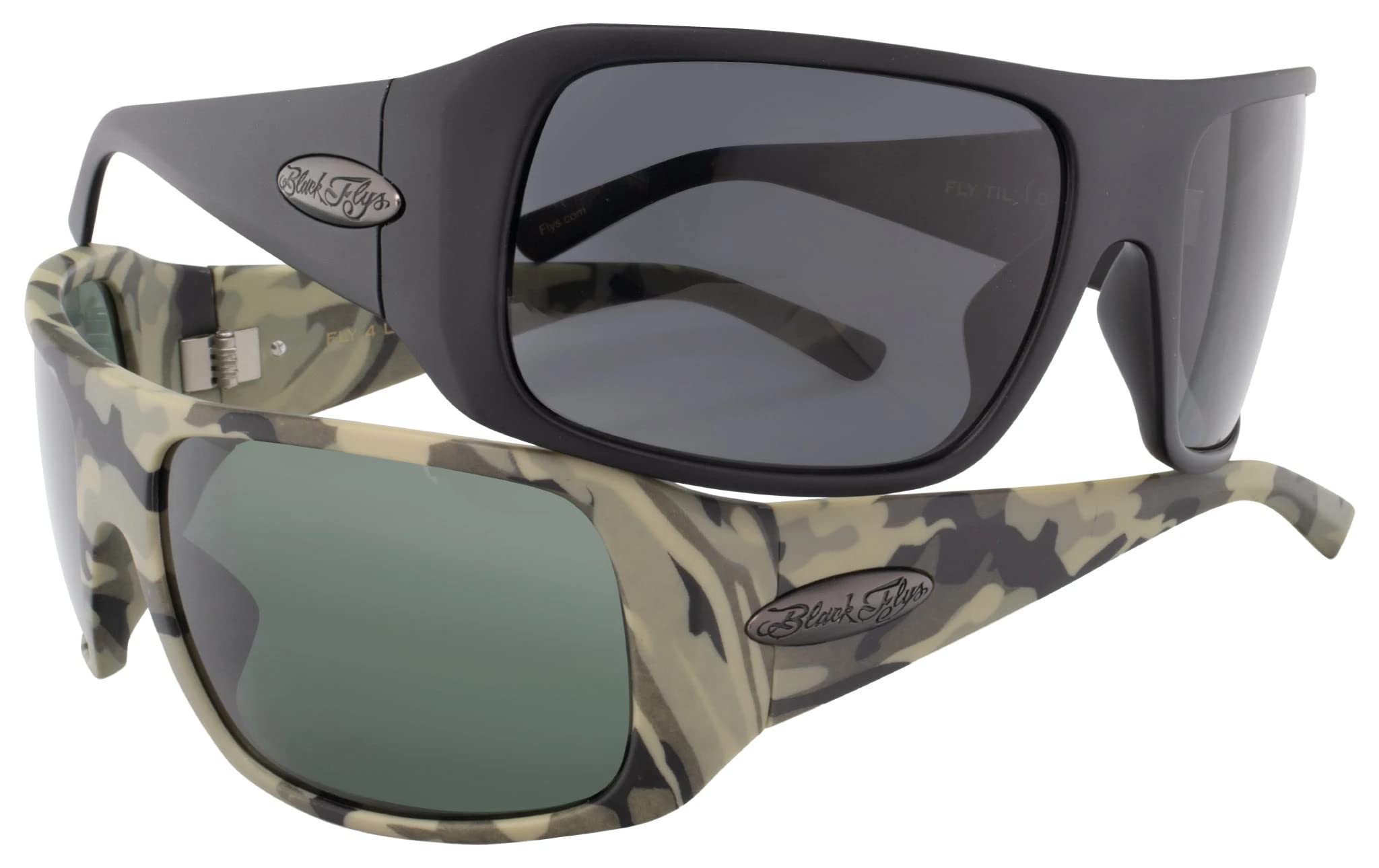 Black Flys Fly 4 Life Wrap Sunglasses - Polarized UV Protection for Men & Women - Ideal for Running, Cycling, Driving & Outdoor Activities