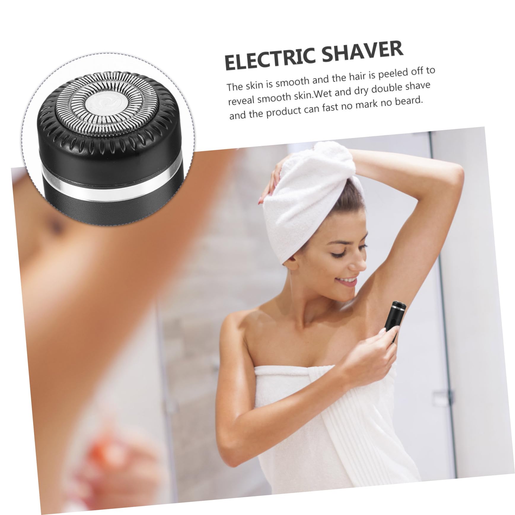 FRCOLOR Men's Electric Shaver - Travel & Bikini Trimmer for Smooth Shaving