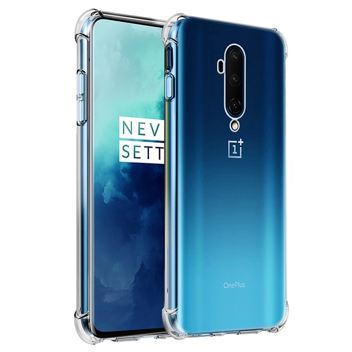 OnePlus 7T Pro Case Clear - Shockproof Protective Phone Cover with Soft TPU & Slim Design | Perfect for Everyday Protection & Drop Defense