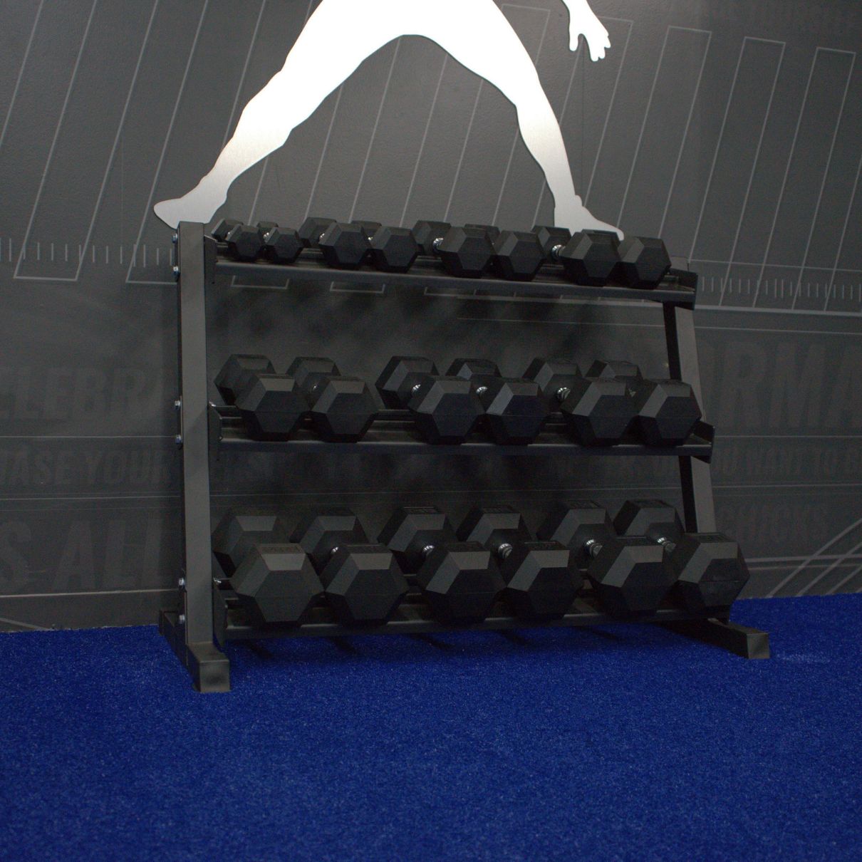 Gronk Fitness 3-Tier Dumbbell Storage Rack - Heavy Duty Dumbbell Organizer for Home Gym & Workout Space