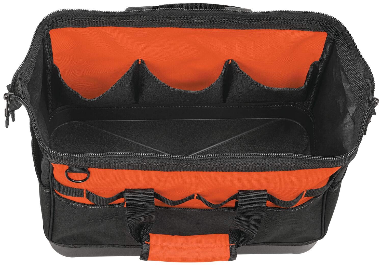BLACK+DECKER Matrix Oscillating Tool Attachment Kit with 16-inch Wide Mouth Zippered Tool Bag (BDCMTO & BDST500002APB) - Perfect for DIY Projects, Home Renovations, and Professional Construction Work