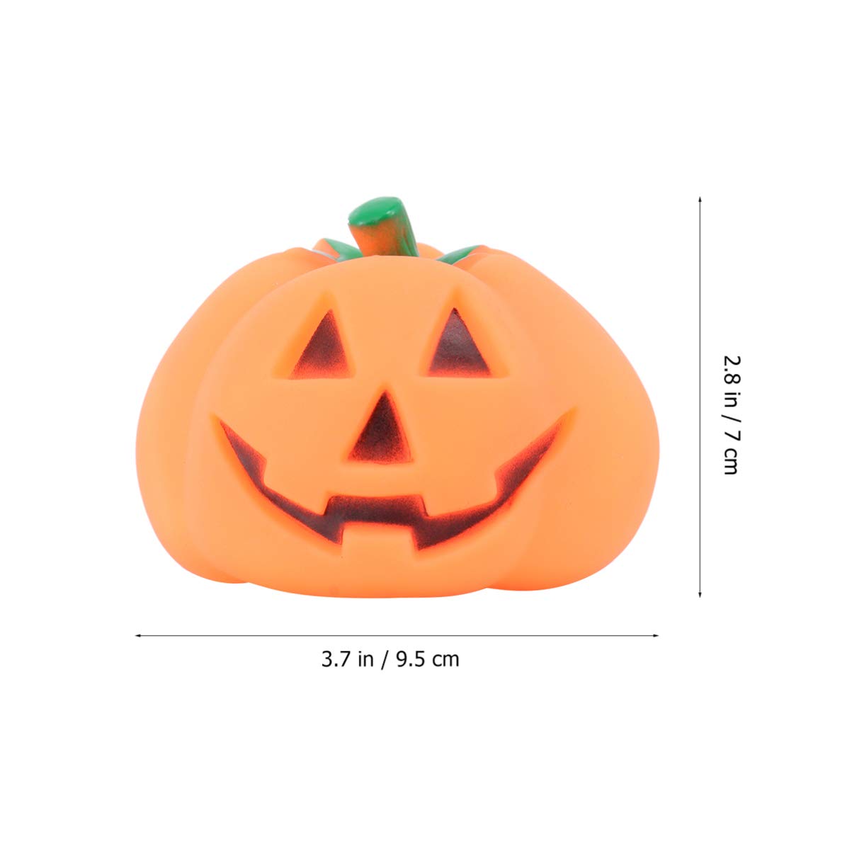 Baluue 2pcs Squeaky Dog Toys - Cartoon Pumpkin Teething Toys for Puppies, Halloween Pet Decor, Plush Molar Chew Toys for Dining Table Decoration and Puppy Playtime