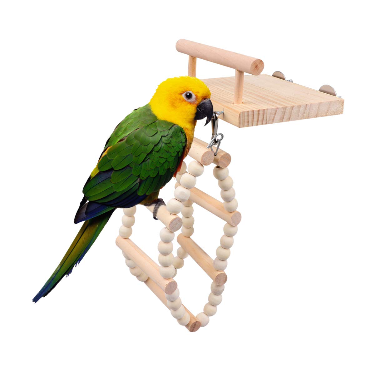 POPETPOP 1pc Parrot Pendant Toy - Hanging Chew Swing for Birds, Durable Bite Toy for Parrots & Cockatiels - Perfect for Cage Enrichment & Playtime