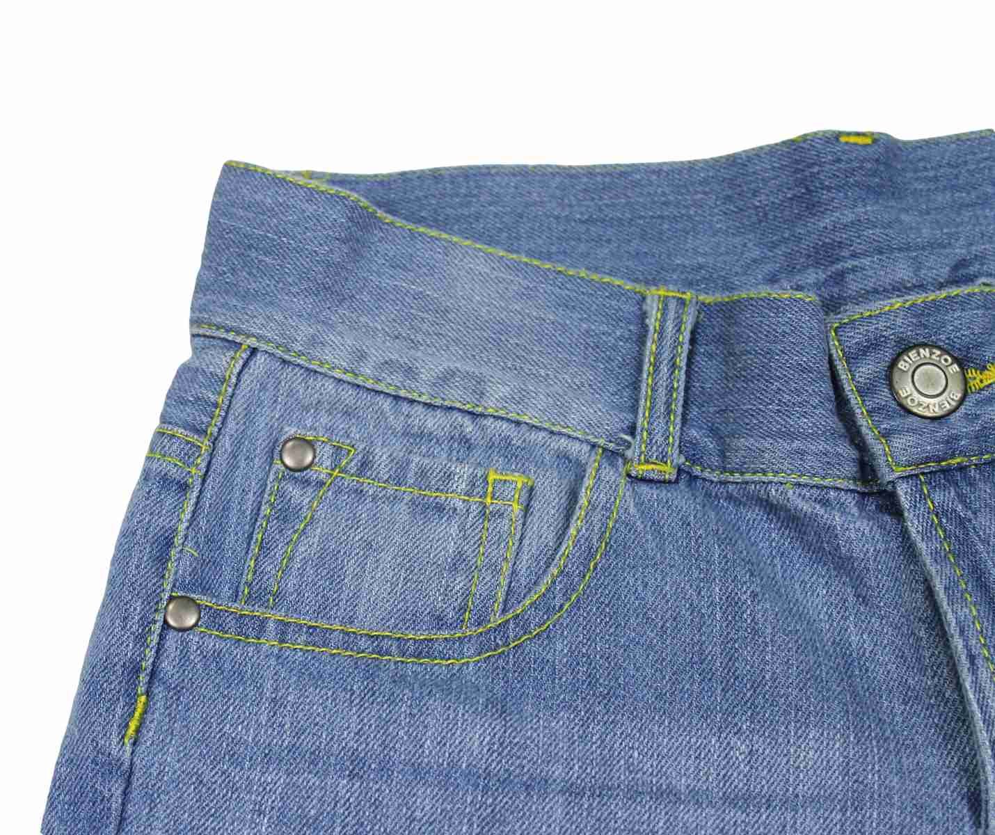 Bienzoe Girls Denim Shorts - Stretch Low Waist Cotton Jean Bermuda Shorts for Kids | Casual Wear, Playtime & Summer Outfits