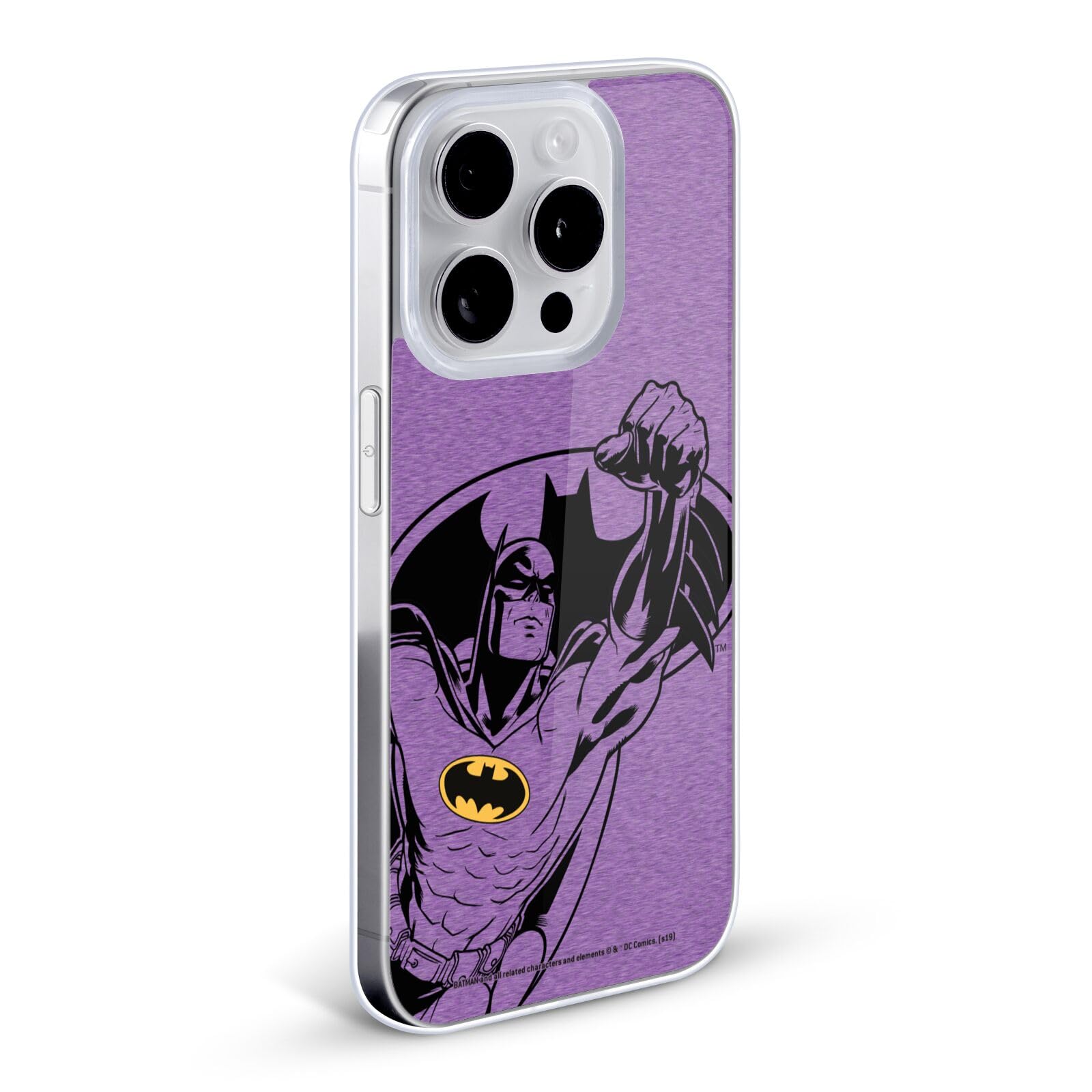 Head Case Designs Batman DC Comics Purple Logo Soft Gel Case for iPhone 7 Plus/8 Plus - Durable Protection & Superhero Style for Everyday Use