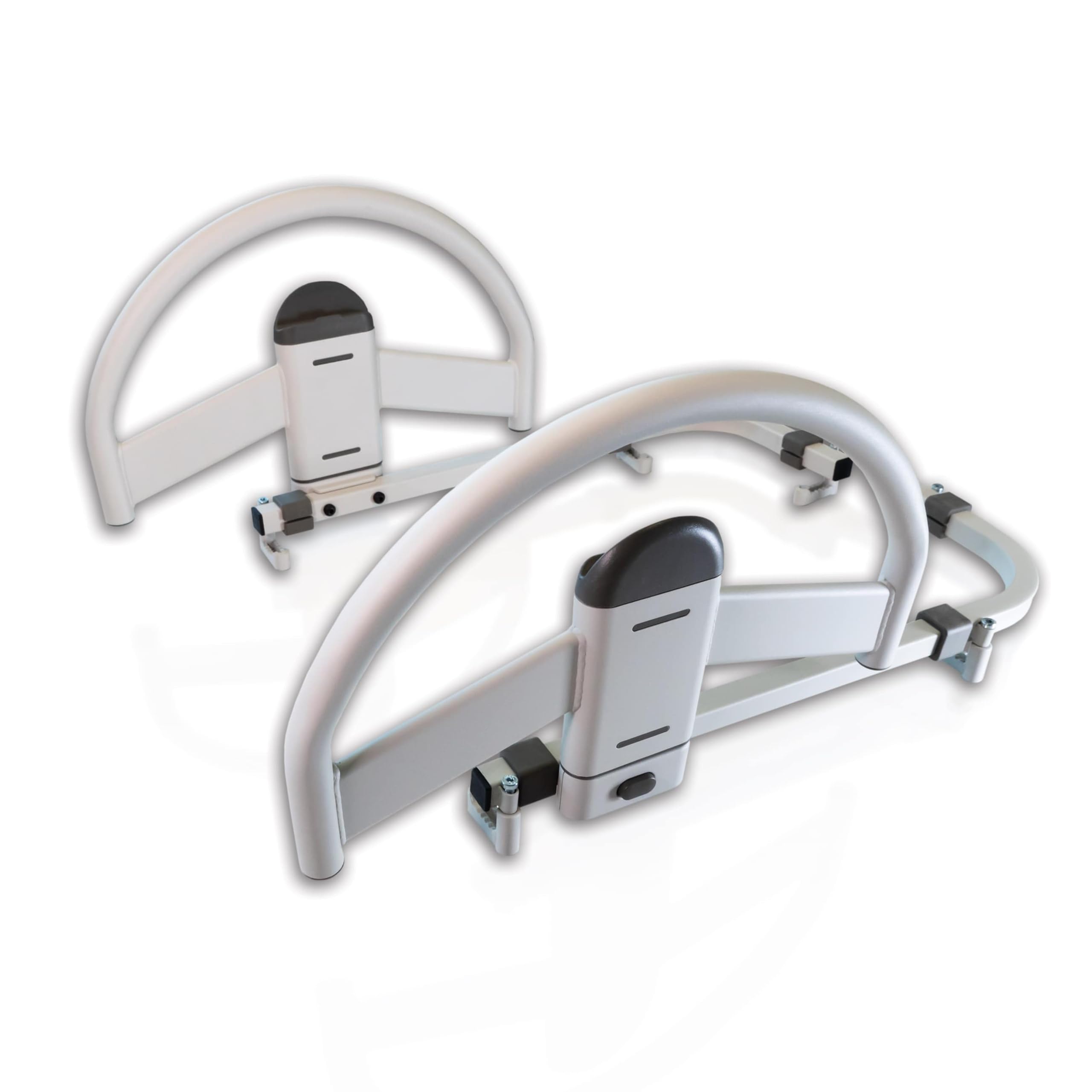 Stander EZ Click Bed Handle - Adjustable Hospital Bed Safety Rail for Seniors & Elderly Care - ASTM Approved Assistive Medical Railing (Set of 2) - Perfect for Home Healthcare, Nursing Homes, and Post-Surgery Recovery