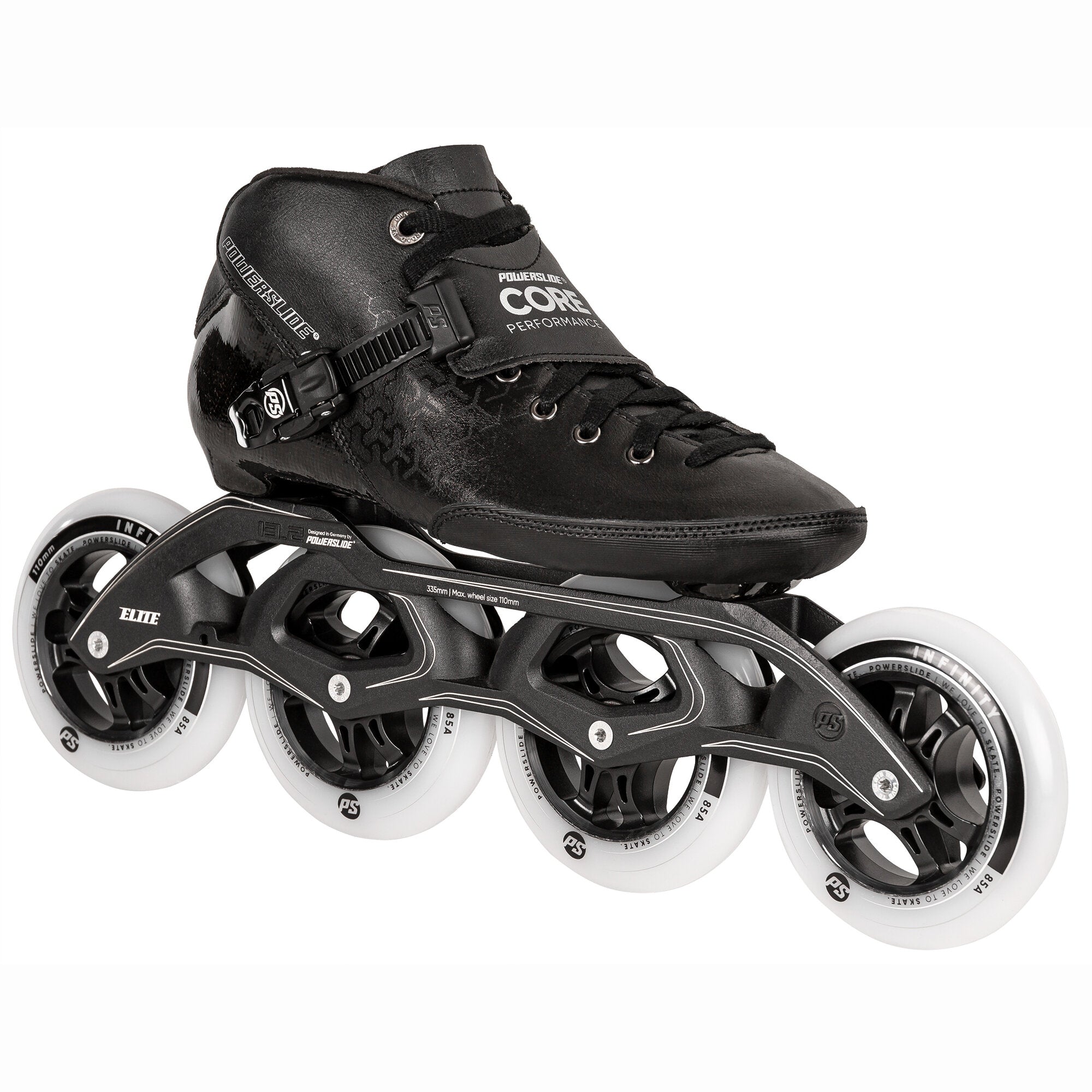 Core Performance Black 4X110 - High-Quality Skate Wheels for Aggressive Inline Skating & Rollerblading | Perfect for Outdoor Sports, Fitness Training & Extreme Stunts
